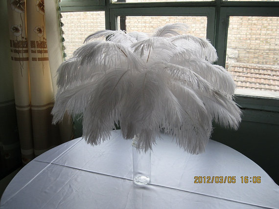 400pieces 18-20inch white ostrich feathers