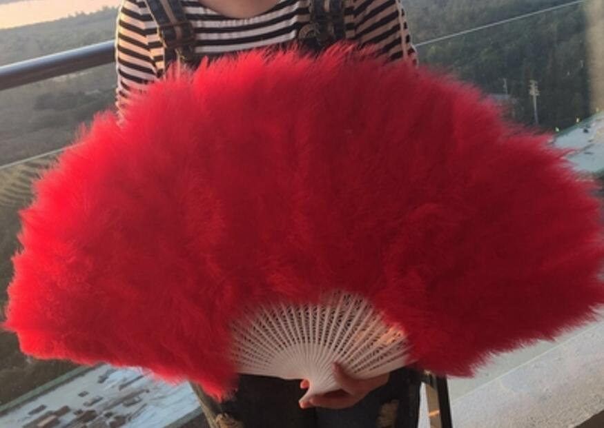 large red ostrich feathers